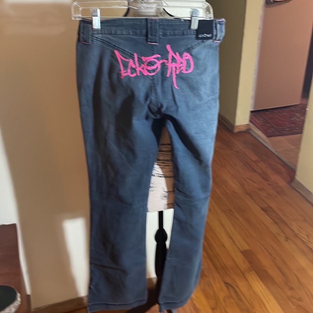 Ecko Red Y2K Flare Jeans